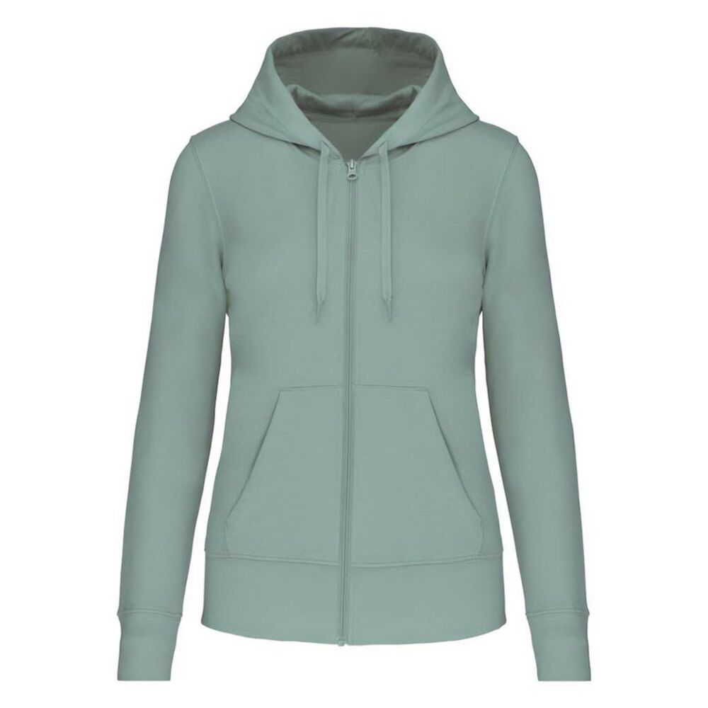 Kariban Womens/Ladies Eco Friendly Full Zip Hoodie / Sage